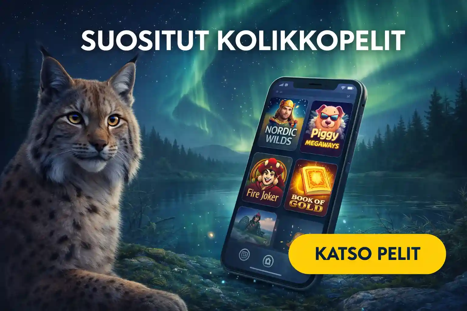 Ilves katsoo suosittuja kolikkopelejä mobiilissa